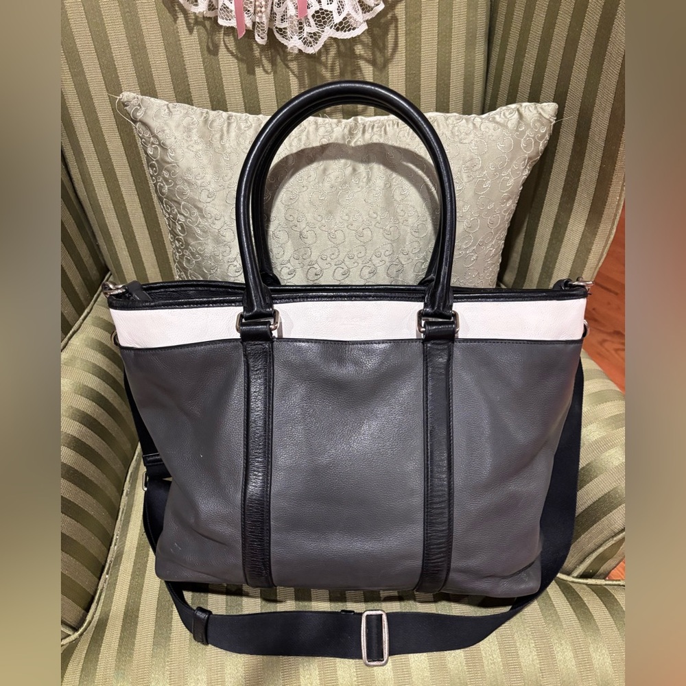 Coach Metropolitan Business Bag Briefcase‎ Pebbled Leather